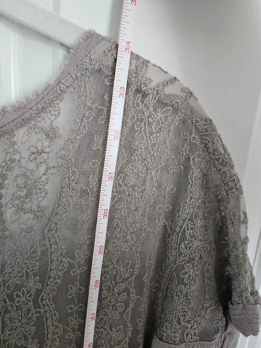Free People Lavender And Lace Mini Dress